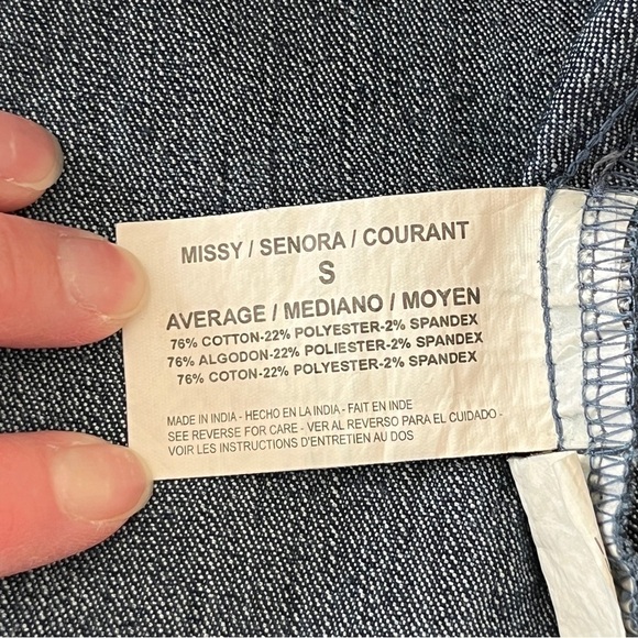 Nine West Vintage America Collection Blue Denim Jacket Size Small - Picture 9 of 15